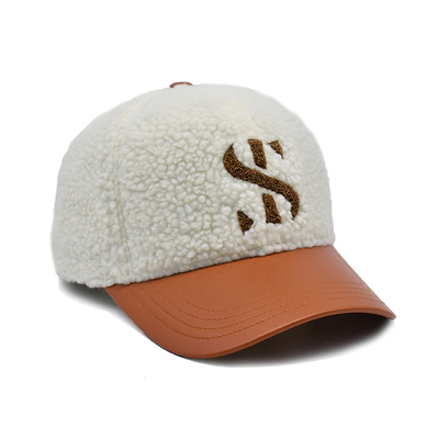 Stylish Cotton Baseball Cap With Color Matching Stitching / Profile Crown Polar Fleece