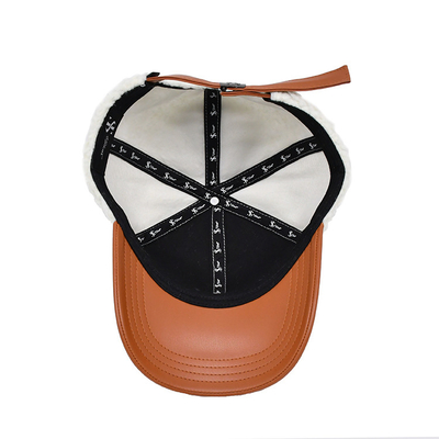 Stylish Cotton Baseball Cap With Color Matching Stitching / Profile Crown Polar Fleece