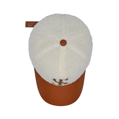 Stylish Cotton Baseball Cap With Color Matching Stitching / Profile Crown Polar Fleece