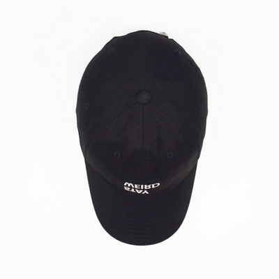 Customized Unstructured Profile Baseball Cap With Cotton Sweatband And Fabric Matching Stitching