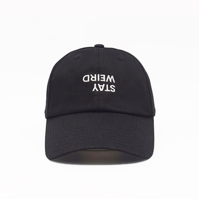 Customized Unstructured Profile Baseball Cap With Cotton Sweatband And Fabric Matching Stitching