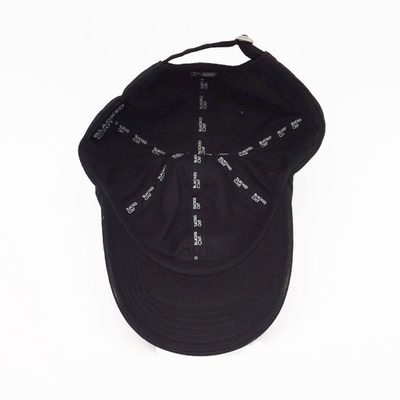 Customized Unstructured Profile Baseball Cap With Cotton Sweatband And Fabric Matching Stitching