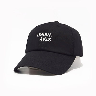 Customized Unstructured Profile Baseball Cap With Cotton Sweatband And Fabric Matching Stitching