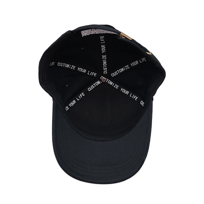 Custom Structured Baseball Cap With Cotton Sweatband And Adjustable Strap Closure