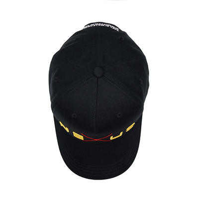 Custom Structured Baseball Cap With Cotton Sweatband And Adjustable Strap Closure