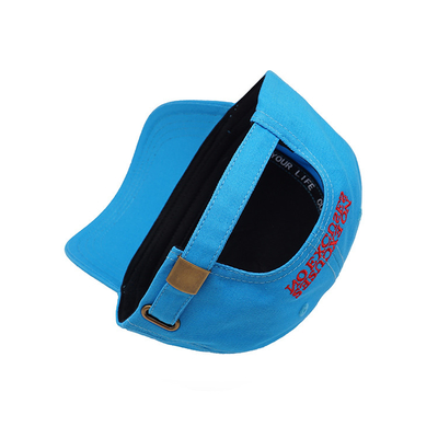 Customizable Cotton Sweatband Five Panel Baseball Cap With Adjustable Strap And Reinforced Seams