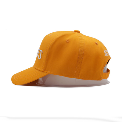 Adjustable Strap Curved Visor Profile Baseball Cap With Coordinated Fabric Color Stitching