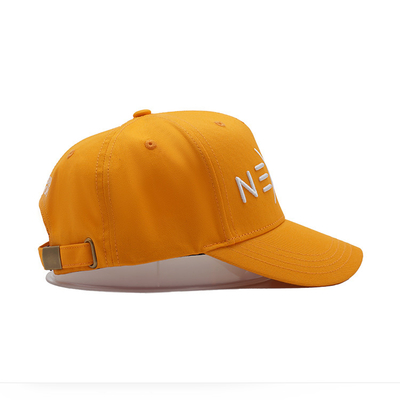 Adjustable Strap Curved Visor Profile Baseball Cap With Coordinated Fabric Color Stitching