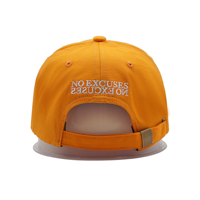 Adjustable Strap Curved Visor Profile Baseball Cap With Coordinated Fabric Color Stitching