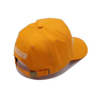 Adjustable Strap Curved Visor Profile Baseball Cap With Coordinated Fabric Color Stitching