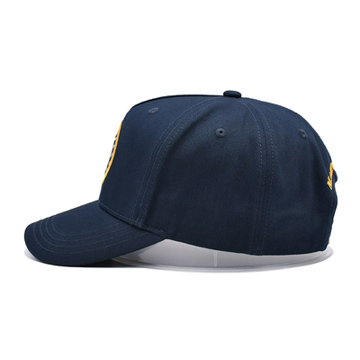 Constructed 5 Panel Baseball Cap With Matching Stitching Reinforced Seams Soft Sweatband