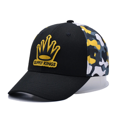 Unisex Embroidered Cotton Baseball Caps With Custom Eyelets And Closure