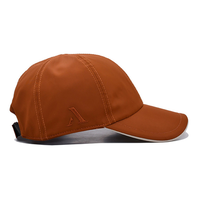 Custom Caps With Curved Brim And Adjustable Metal Buckle Closure Velcro Strap