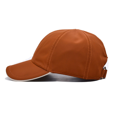 Custom Caps With Curved Brim And Adjustable Metal Buckle Closure Velcro Strap