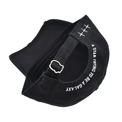 Embroidered Baseball Cap With Custom Metal Buckle Can Replace To Your Logo