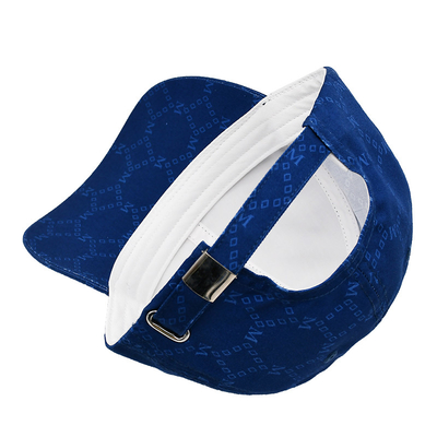 Custom Jacquard Caps With Curved Visor And Adjustable Strap With Embroidery Eyelets Matching Fabric Color