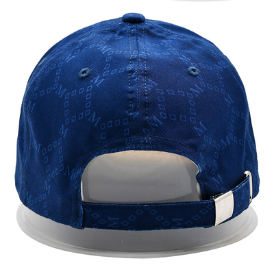 Custom Jacquard Caps With Curved Visor And Adjustable Strap With Embroidery Eyelets Matching Fabric Color