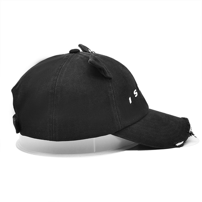 Curved Visor 6 Panel Baseball Cap Customize Your Style with Cotton With Distressed