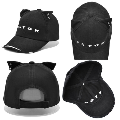 Curved Visor 6 Panel Baseball Cap Customize Your Style with Cotton With Distressed