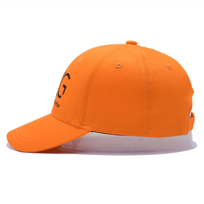 Structed Front Panel Six-Panel Baseball Cap Cotton Fabric With Embroidery Logo