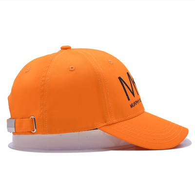 Structed Front Panel Six-Panel Baseball Cap Cotton Fabric With Embroidery Logo