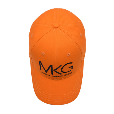 Structed Front Panel Six-Panel Baseball Cap Cotton Fabric With Embroidery Logo