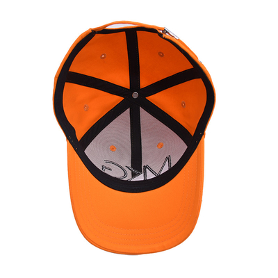 Structed Front Panel Six-Panel Baseball Cap Cotton Fabric With Embroidery Logo
