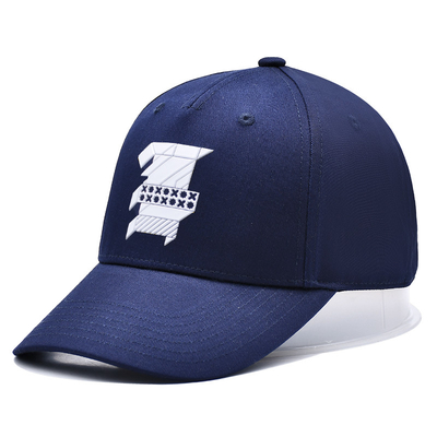 Stylish 5 Panel Baseball Cap In Cotton Fabric With Embroidered Logo And Stitching