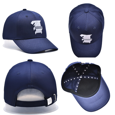 Stylish 5 Panel Baseball Cap In Cotton Fabric With Embroidered Logo And Stitching