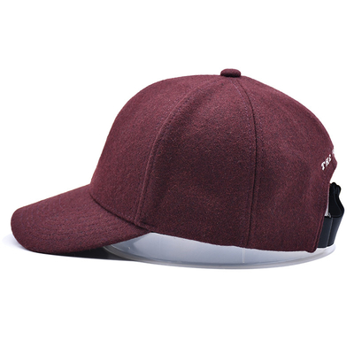 High Profile 6 Panel Baseball Cap With Adjustable Strap Closure And Cotton Sweatband