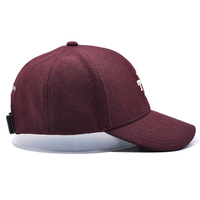 High Profile 6 Panel Baseball Cap With Adjustable Strap Closure And Cotton Sweatband