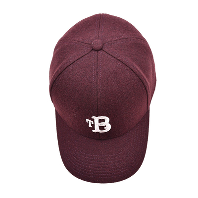 High Profile 6 Panel Baseball Cap With Adjustable Strap Closure And Cotton Sweatband