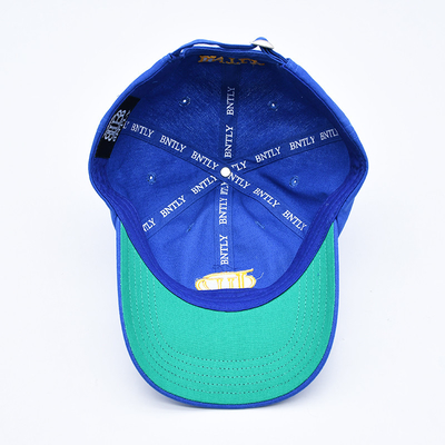 Customized Embroidered Logo Unstructured 6 Panel Baseball Cap With Curved Visor