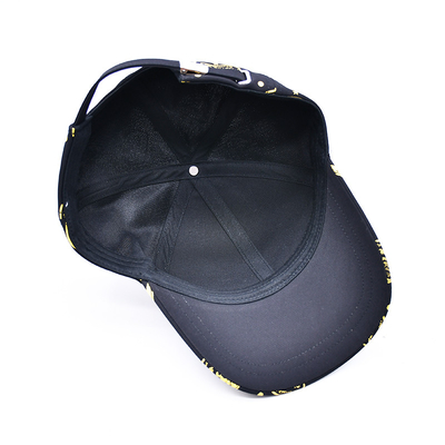 Customized screen printing Logo Unstructured 6 Panel Baseball Cap With Curved Visor