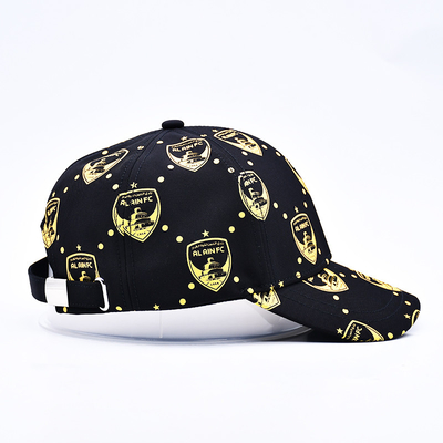 Customized screen printing Logo Unstructured 6 Panel Baseball Cap With Curved Visor