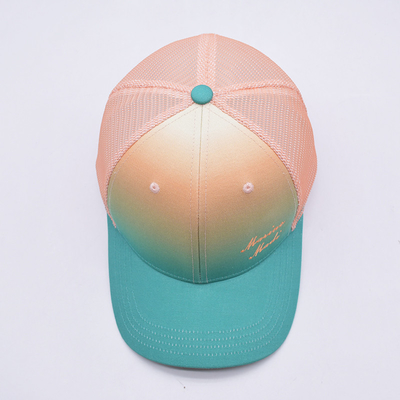 factory price Six Panel Constructured  Trucker Baseball Cap Match The Fabric Color