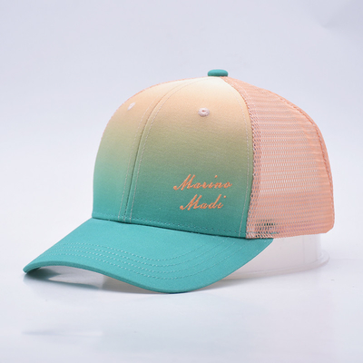 factory price Six Panel Constructured  Trucker Baseball Cap Match The Fabric Color