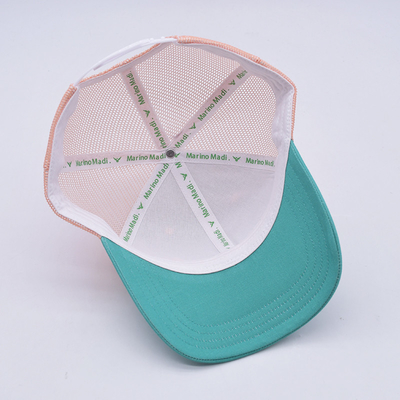 factory price Six Panel Constructured  Trucker Baseball Cap Match The Fabric Color