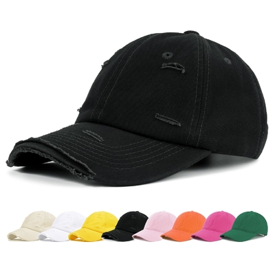 Hot Selling 6 Panel Baseball Cap Cool Black Sport Hats Unisex