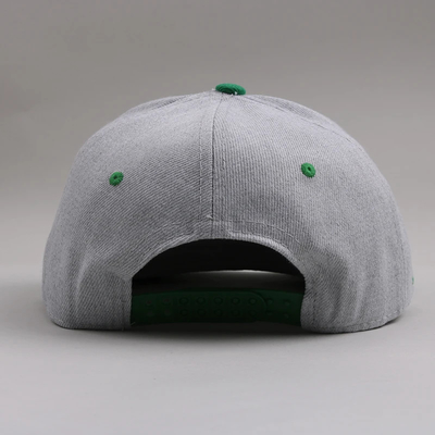 Large Size Leisure Hats Leisure 6 Panel Flat Brim Snapback Cap for Outdoor Activities