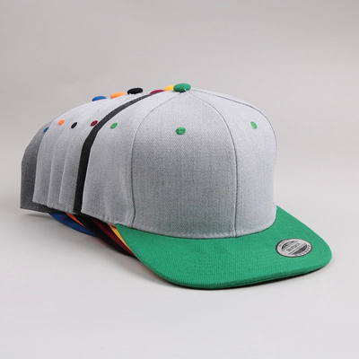 Large Size Leisure Hats Leisure 6 Panel Flat Brim Snapback Cap for Outdoor Activities