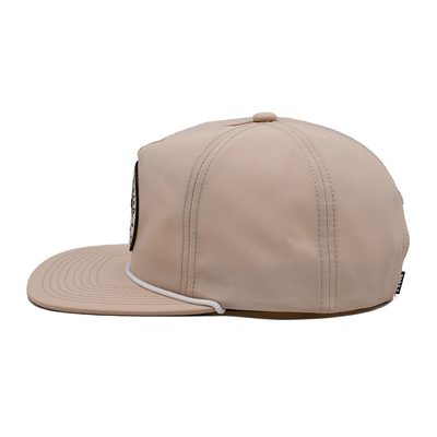 Breathable Lightweight Snapback Caps with Plastic Closure And Embroidery Patch