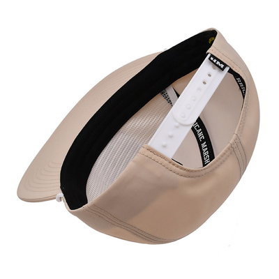 Breathable Lightweight Snapback Caps with Plastic Closure And Embroidery Patch