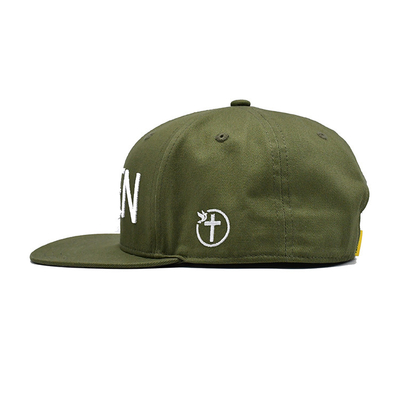 Customized Logo Embroidered Snapback Hat with Lightweight Cotton