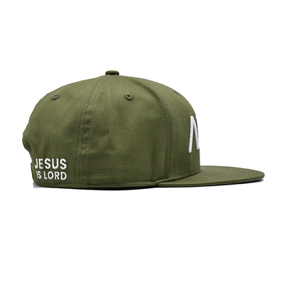 Customized Logo Embroidered Snapback Hat with Lightweight Cotton