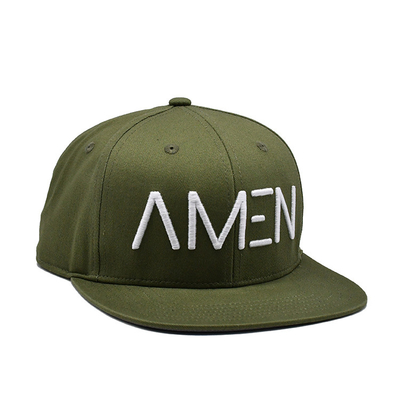 Customized Logo Embroidered Snapback Hat with Lightweight Cotton