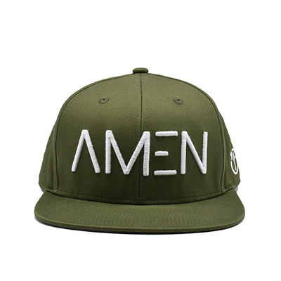 Customized Logo Embroidered Snapback Hat with Lightweight Cotton