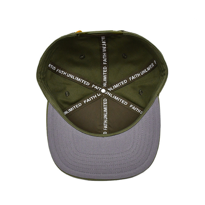 Customized Logo Embroidered Snapback Hat with Lightweight Cotton