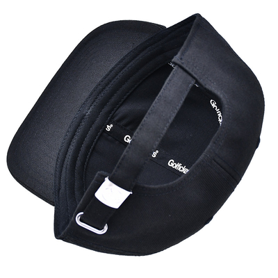 Embroidered Structured Snapback Hats with Flat Visor Cotton Fabric And Inner Tape Printing