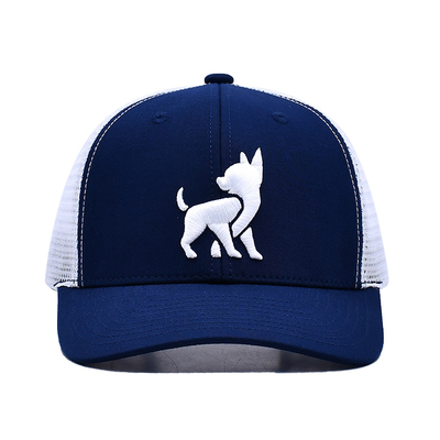 Unisex Mesh Trucker Cap with Embroidered Logo And Inner Tape Printing